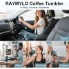 20 oz Coffee Tumbler – Insulated Stainless Steel Travel Mug for Hot/Cold, Spill Proof with BPA-Free Detachable Lid, Coffee Cup Fits Most Car holder, Includes Chic Stickers, Indigo/Black(Indigo/Black)