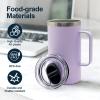 20 oz Tumbler Lid, 2 Pack Replacement Slider Lids Compatible for YETI 20 oz Tumbler, 10/24 oz Mug, 16 oz Pints, 10 oz Lowball, Travel Spill Proof Cup Lids, BPA Free, Removable for Thorough Cleaning