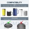 20 oz Tumbler Lid, 2 Pack Replacement Slider Lids Compatible for YETI 20 oz Tumbler, 10/24 oz Mug, 16 oz Pints, 10 oz Lowball, Travel Spill Proof Cup Lids, BPA Free, Removable for Thorough Cleaning