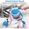 Bottle Brush Cleaner with Straw Brush, 3-in-1 Long Handle Water Bottle Cleaner Brush Set, Cleaning for Narrow Neck Bottles, Sport Bottles, Baby Bottles, Tumblers Mugs, Straw Lids and Straws