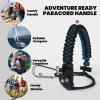 Insulated Water Bottle 64 oz, Triple Wall Vacuum Stainless Steel (Cold for 48 Hrs), Leak Proof & Non-BPA, Half Gallon Water Flask Jug with Paracord Handle & Straw Spout Lids(Indigo/Black)