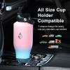 Insulated Water Bottle 40oz (Cold for 48 Hrs), Stainless Steel Water Bottle with Handle & Straw Lid & Paracord Handle, Triple Wall Vacuum Leakproof Travel Flask, Fit in Any Car Cup Holder(Pink Blue Gradient)