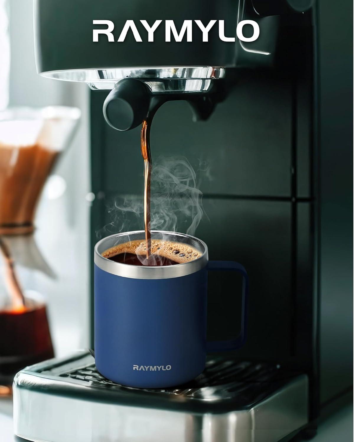 imageInsulated Coffee Mug 24 oz Double Wall Stainless Steel Coffee Mug with Lids LeakProof ampamp Detachable Slider Lid for Thorough Clean Keeps Coffee Cold for 9 Hrs Suitable for Camp Home OfficeNavy Blue
