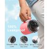 Insulated Coffee Mug 24 oz, Double Wall Stainless Steel Coffee Mug with Lids, Leak-Proof & Detachable Slider Lid for Thorough Clean, Keeps Coffee Cold for 9 Hrs, Suitable for Camp Home Office(Rose Red)