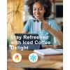 Insulated Coffee Mug 24 oz, Double Wall Stainless Steel Coffee Mug with Lids, Leak-Proof & Detachable Slider Lid for Thorough Clean, Keeps Coffee Cold for 9 Hrs, Suitable for Camp Home Office(Sky Blue)