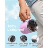Insulated Coffee Mug 24 oz, Double Wall Stainless Steel Coffee Mug with Lids, Leak-Proof & Detachable Slider Lid for Thorough Clean, Keeps Coffee Cold for 9 Hrs, Suitable for Camp Home Office(Light Purple)