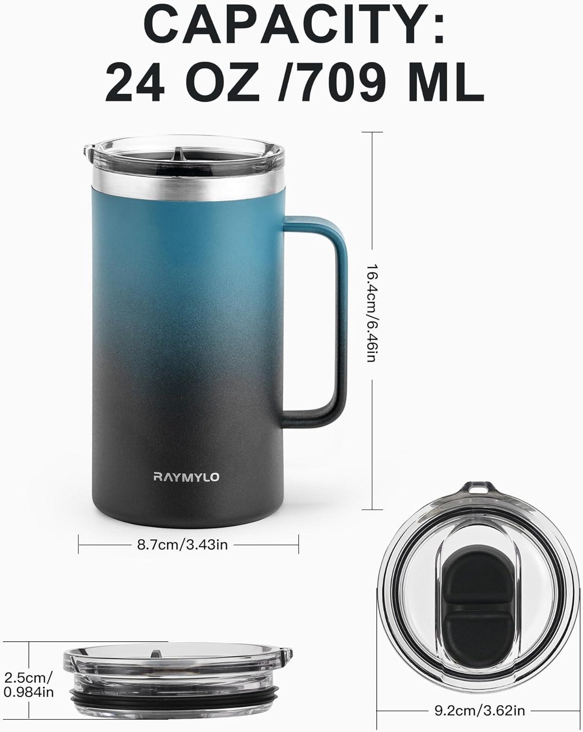 imageInsulated Water Bottle 128oz IndigoBlack Insulated Coffee Mug 24oz IndigoBlack