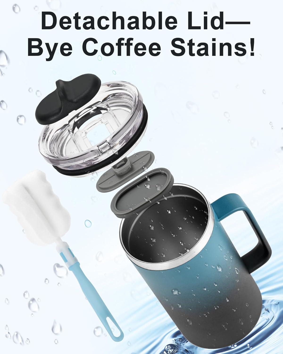 imageInsulated Water Bottle 87oz IndigoBlack Insulated Coffee Mug 24oz IndigoBlack