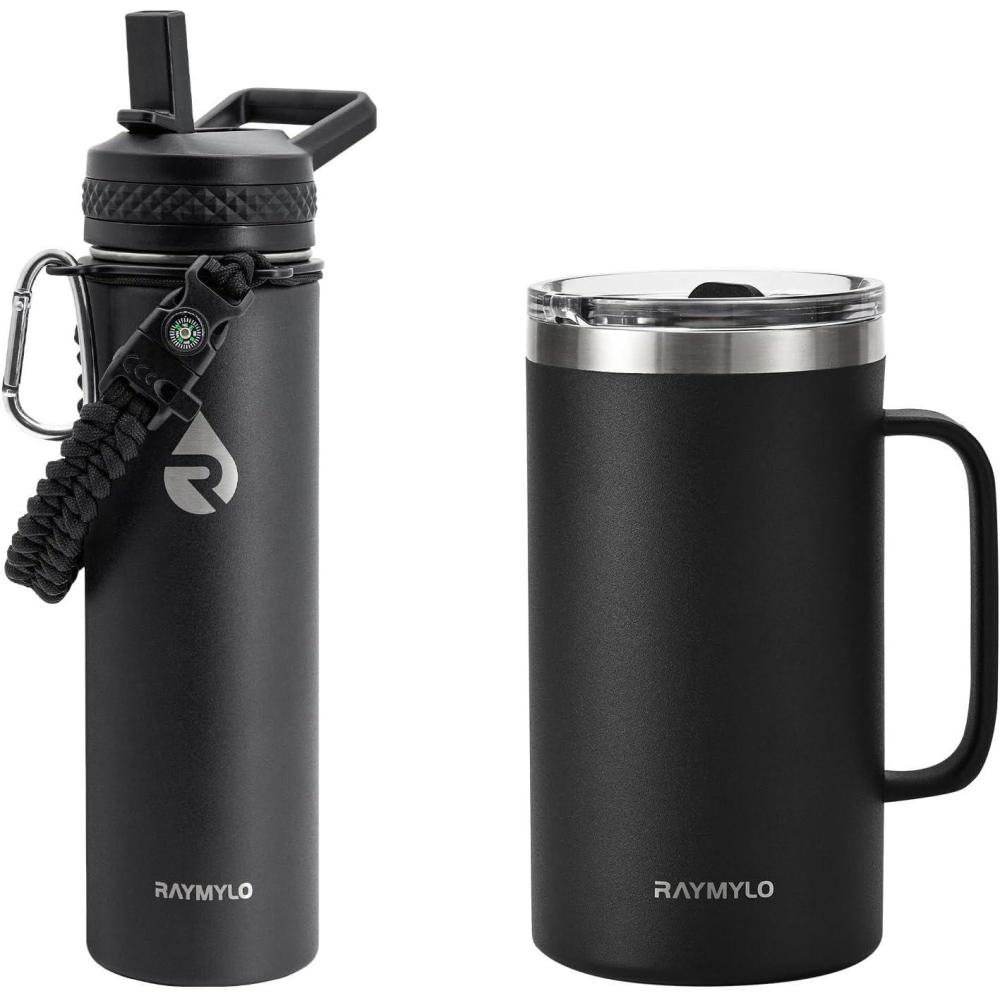 imageInsulated Water Bottle 24oz Magic Black  Insulated Coffee Mug 24oz Magic Black