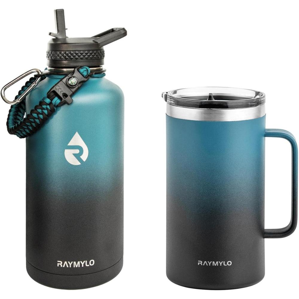imageInsulated Water Bottle 87oz IndigoBlack Insulated Coffee Mug 24oz IndigoBlack