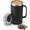 Insulated Water Bottle 24oz (Magic Black) + Insulated Coffee Mug 24oz (Magic Black)