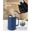 Insulated Water Bottle 40oz (Navy Blue) + Insulated Coffee Mug 24oz (Navy Blue)