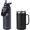 imageInsulated Water Bottle 40oz Magic Black  Insulated Coffee Mug 24oz IndigoBlack