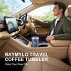 RAYMYLO Insulated Travel Coffee Tumbler 20oz, Detachable & Spill-Proof Slider Lid for Thorough Clean, Stainless Steel Reusable Coffee Mug with Lid Fits Most Car Cup Holder & BPA Free(Navy Blue)