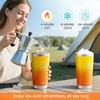 RAYMYLO Insulated Travel Coffee Tumbler 20oz, Detachable & Spill-Proof Slider Lid for Thorough Clean, Stainless Steel Reusable Coffee Mug with Lid Fits Most Car Cup Holder & BPA Free(Ombre Orange)
