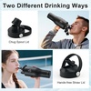 RAYMYLO 40oz Water Bottle Insulated (Black) + 40oz Insulated Water Bottle for Car (Black)