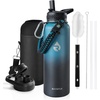 RAYMYLO Insulated Water Bottle 40 oz bundle with 20 oz Coffee Tumbler, Triple Wall Vacuum Stainless Steel, Leak Proof & Non-BPA,