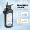 RAYMYLO Insulated Water Bottle 87 oz bundle with 20 oz Coffee Tumbler, Triple Wall Vacuum Stainless Steel, Leak Proof & Non-BPA,
